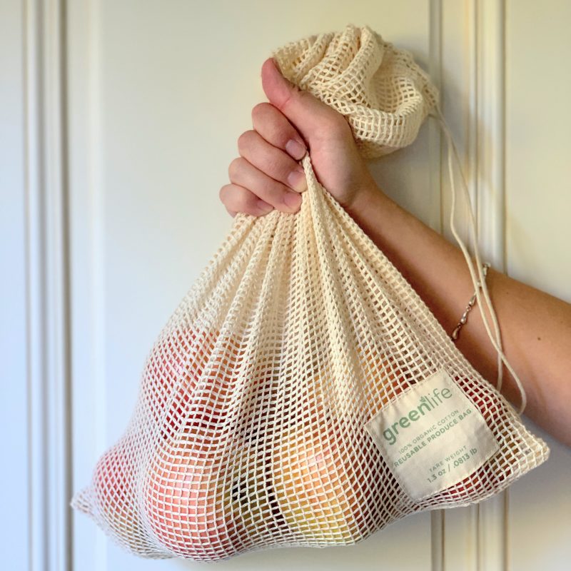 Organic Cotton Reusable Produce Bags (Set of 2) - Image 2