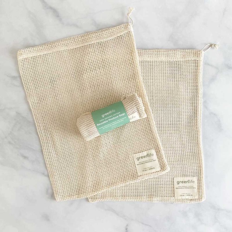 Organic Cotton Reusable Produce Bags (Set of 2) - Image 4