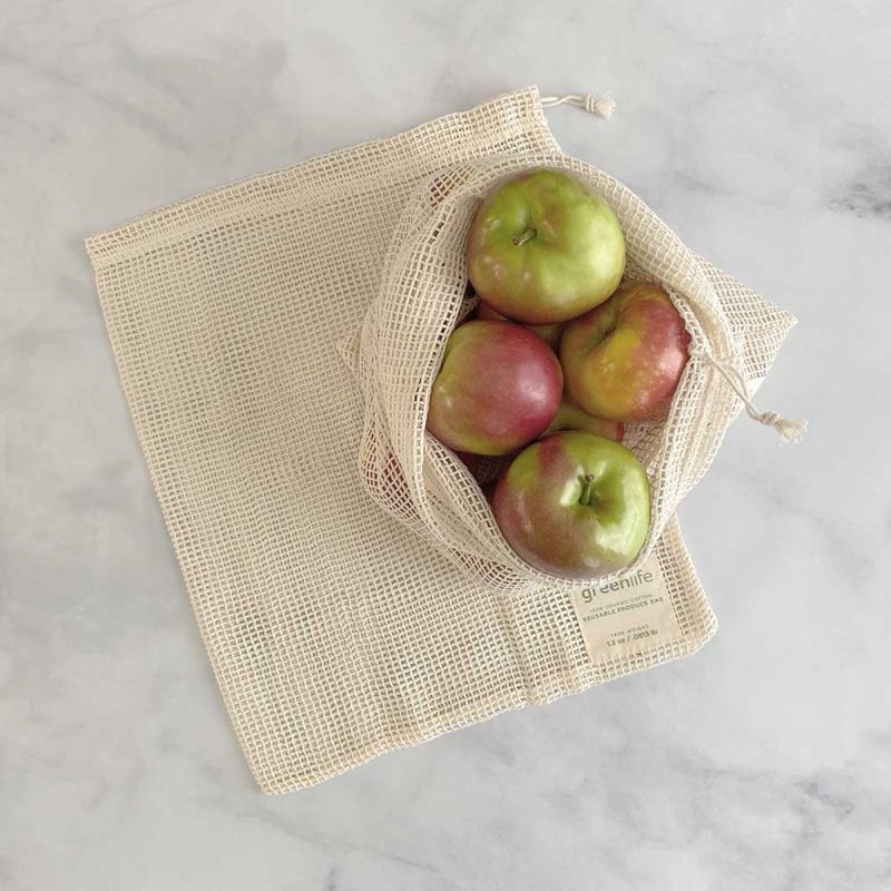 Organic Cotton Reusable Produce Bags (Set of 2) - Image 6