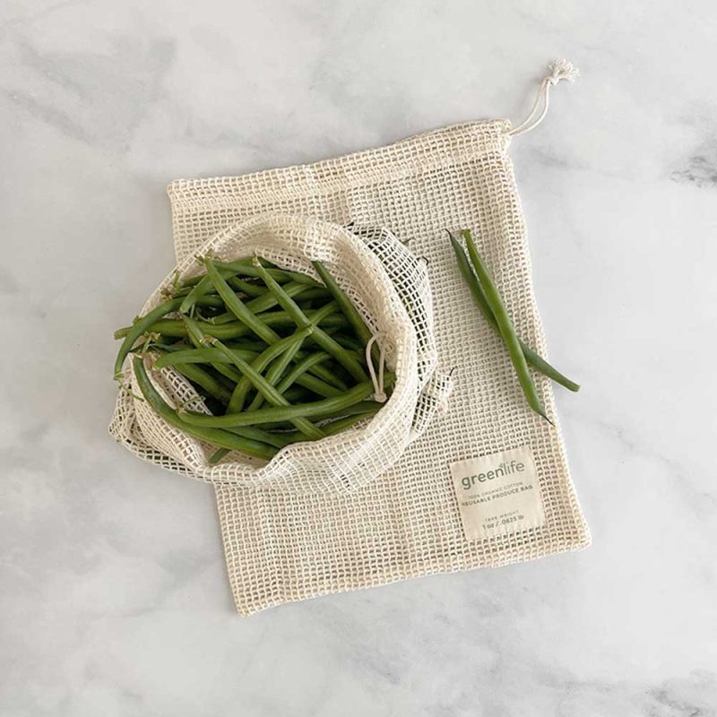 Organic Cotton Reusable Produce Bags (Set of 2) - Image 7